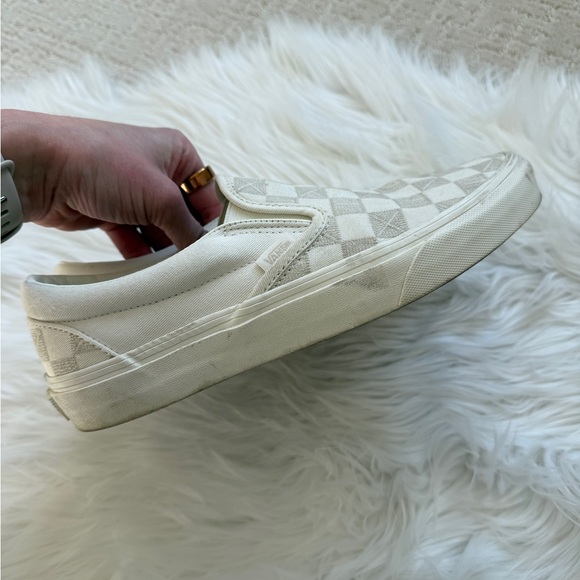 Vans Classic Checkered Slip-Ons Marshmallow size 9 - Picture 5 of 9